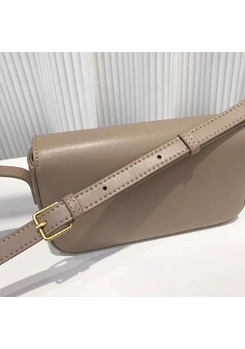 Yuga Leather Shoulder Bag Grey