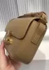 Yuga Leather Shoulder Bag Peanut Beige