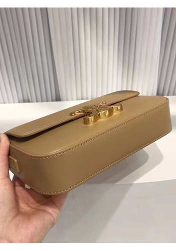Yuga Leather Shoulder Bag Peanut Beige