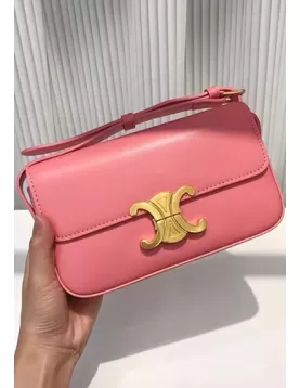 Yuga Leather Shoulder Bag Pink