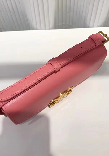 Yuga Leather Shoulder Bag Pink