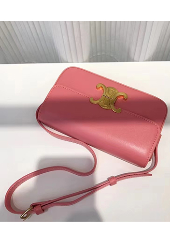 Yuga Leather Shoulder Bag Pink