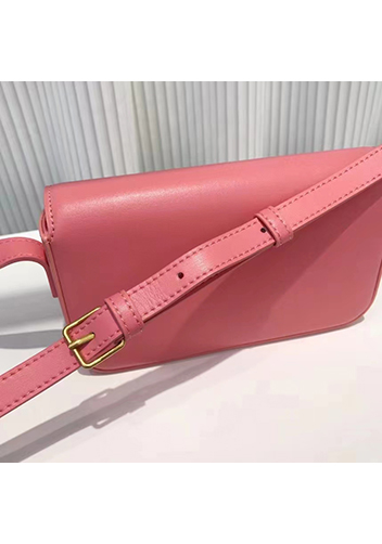 Yuga Leather Shoulder Bag Pink