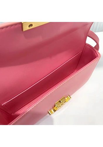 Yuga Leather Shoulder Bag Pink
