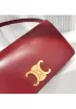 Yuga Leather Clutch Shoulder Bag Burgundy
