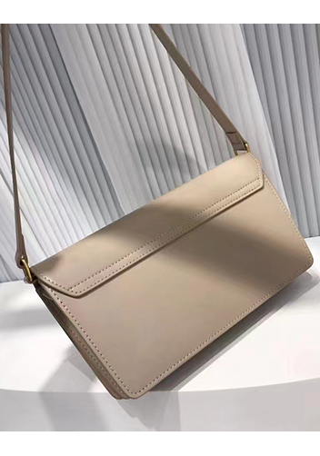 Yuga Leather Clutch Shoulder Bag Grey