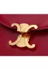 Yuga Leather Saddle Shoulder Bag Burgundy