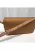Yuga Leather Shoulder Bag Stitching Camel