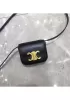 Yuga Leather Lipstick Headset Mini Bag Black