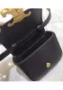 Yuga Leather Lipstick Headset Mini Bag Black