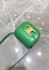 Yuga Leather Lipstick Headset Mini Bag Green