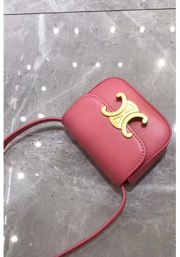 Yuga Leather Lipstick Headset Mini Bag Pink