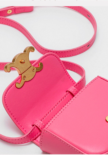 Yuga Leather Lipstick Headset Mini Bag Pink