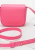 Yuga Leather Lipstick Headset Mini Bag Pink