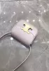 Yuga Leather Lipstick Headset Mini Bag Purple