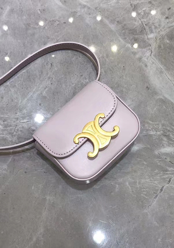 Yuga Leather Lipstick Headset Mini Bag Purple