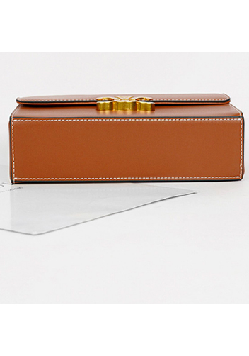Yuga Leather Top Handle Shoulder Bag Brown