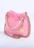 Adela Small Leather Handbag Pearl Pink