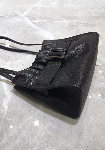 Alena Buckle Shoulder Bag Black