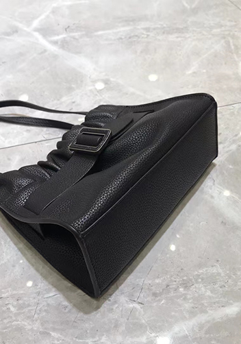 Alena Buckle Shoulder Bag Black