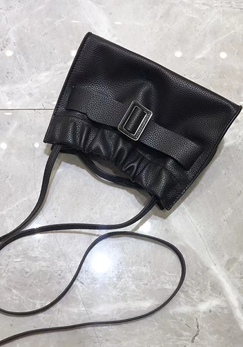 Alena Buckle Shoulder Bag Black