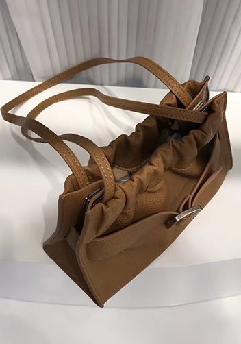 Alena Buckle Shoulder Bag Camel