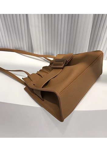 Alena Buckle Shoulder Bag Camel