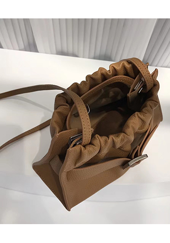 Alena Buckle Shoulder Bag Camel