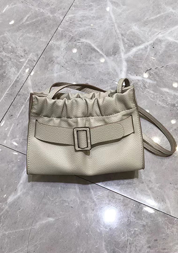 Alena Buckle Shoulder Bag Cream