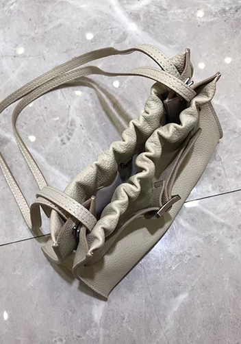 Alena Buckle Shoulder Bag Cream