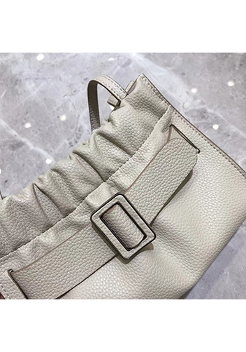Alena Buckle Shoulder Bag Cream