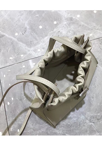 Alena Buckle Shoulder Bag Cream