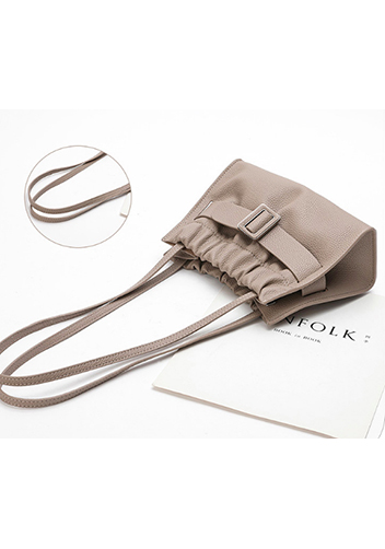 Alena Buckle Shoulder Bag Grey