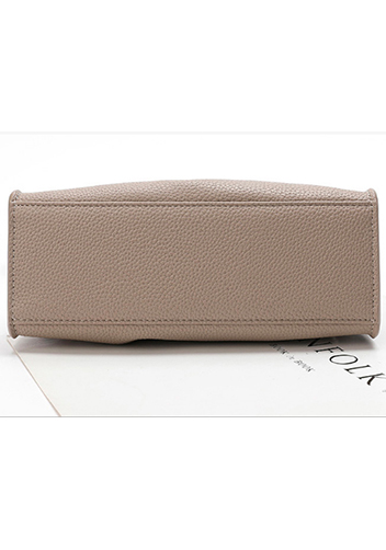 Alena Buckle Shoulder Bag Grey