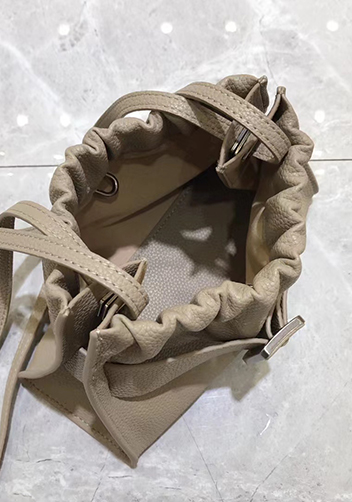 Alena Buckle Shoulder Bag Grey