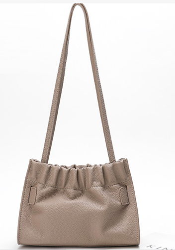Alena Buckle Shoulder Bag Grey