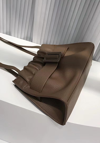Alena Buckle Shoulder Bag Khaki