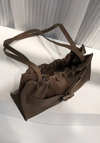 Alena Buckle Shoulder Bag Khaki