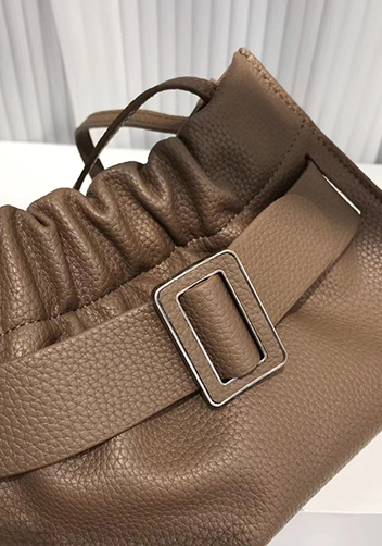 Alena Buckle Shoulder Bag Khaki