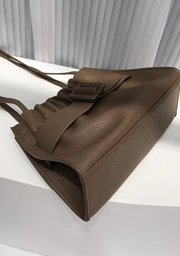 Alena Buckle Shoulder Bag Khaki