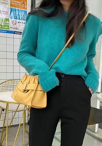 Alena Buckle Shoulder Bag Yellow