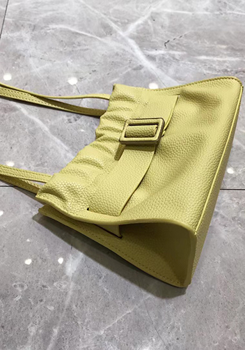 Alena Buckle Shoulder Bag Yellow