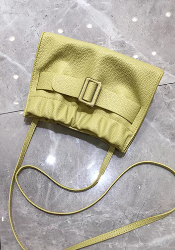 Alena Buckle Shoulder Bag Yellow
