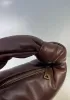 Dina Small Knotted Smooth Leather Tote Choco