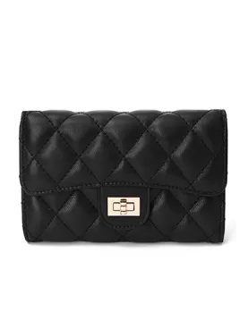 Kimberly Medium Wallet Lambskin Leather Black