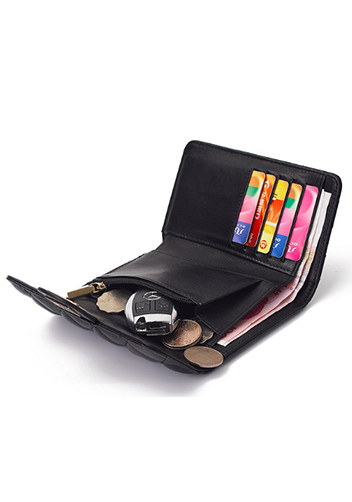 Kimberly Medium Wallet Lambskin Leather Black