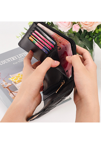 Kimberly Medium Wallet Lambskin Leather Black