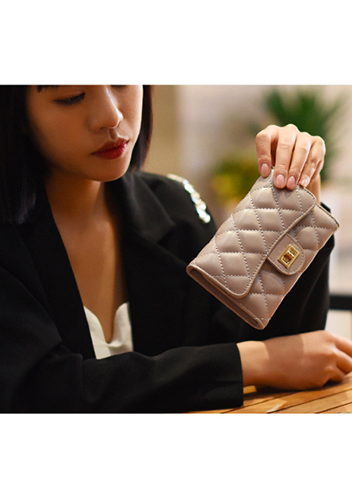 Kimberly Medium Wallet Lambskin Leather Black