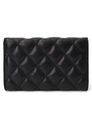 Kimberly Medium Wallet Lambskin Leather Black