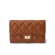 Kimberly Medium Wallet Lambskin Leather Camel